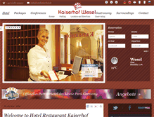 Tablet Screenshot of hotelkaiserhof.de